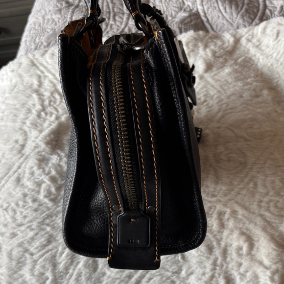 Coach 1941 Rogue 25 in Black w/ Black Hardware + NWT Coach Charm - Picture 5 of 15